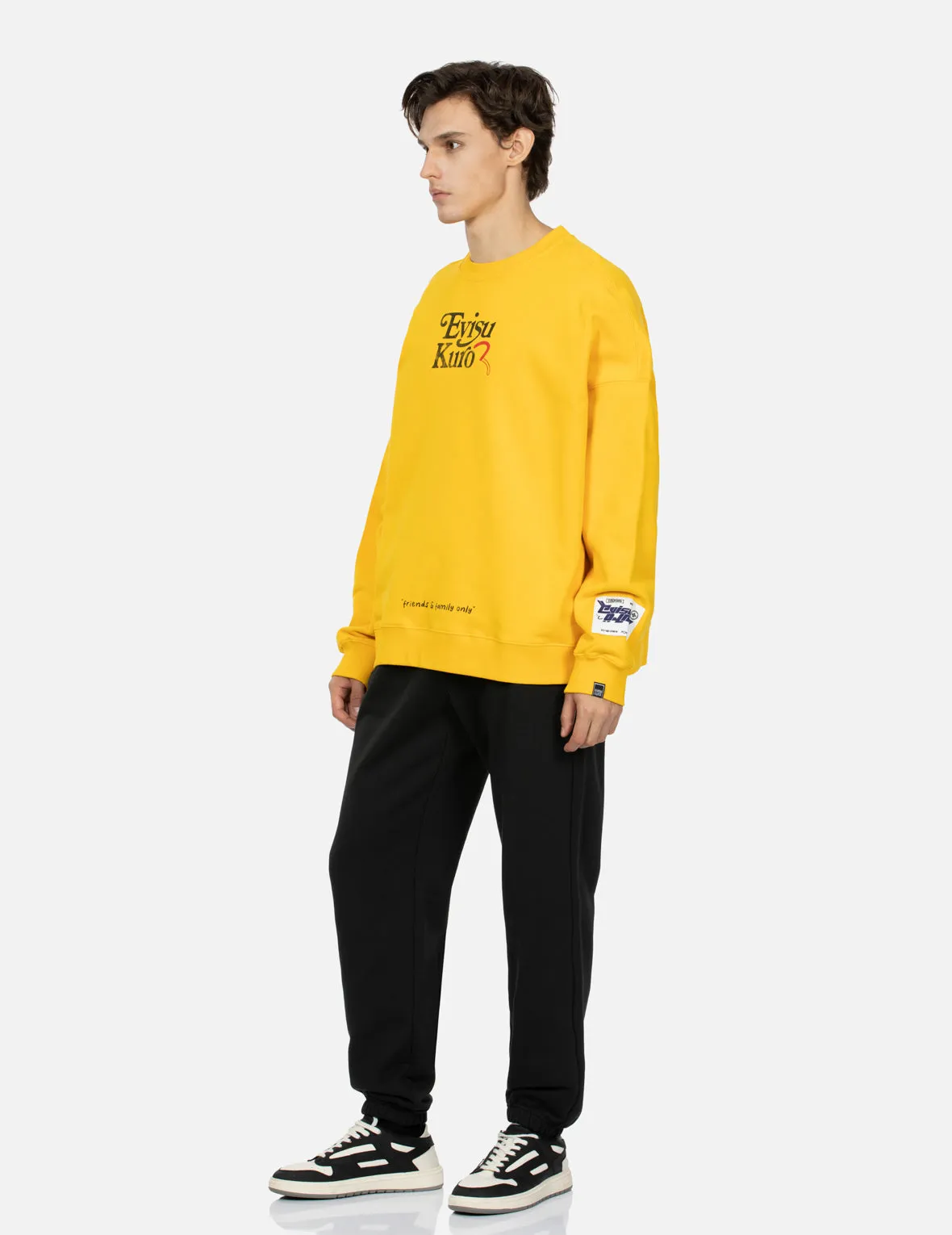 Logo and Seagull Print Oversized Sweatshirt