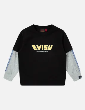 Logo Print 2-in-1 Long-sleeve Sweatshirt