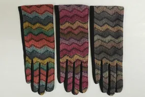 Mademoiselle gloves, chevron e-touch (2 colors)