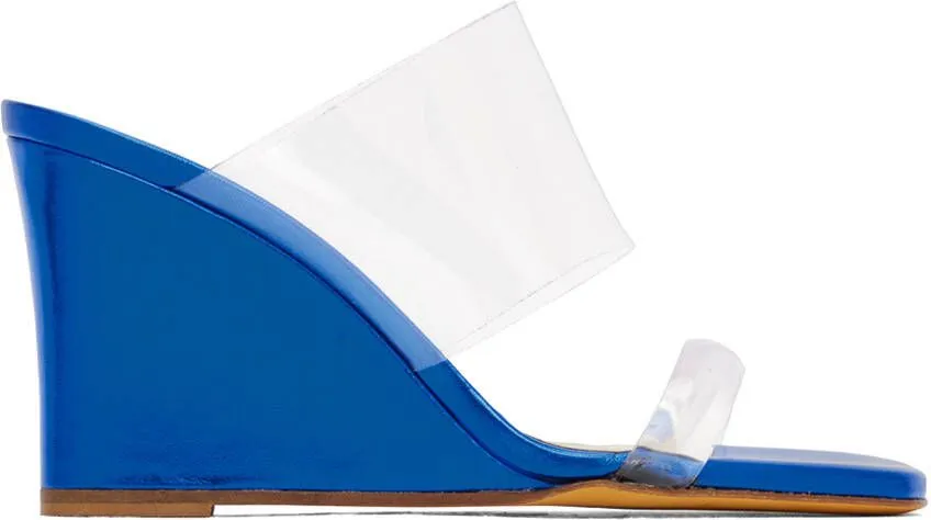 Maryam Nassir Zadeh SSENSE Exclusive Blue Olympia Heeled Sandals