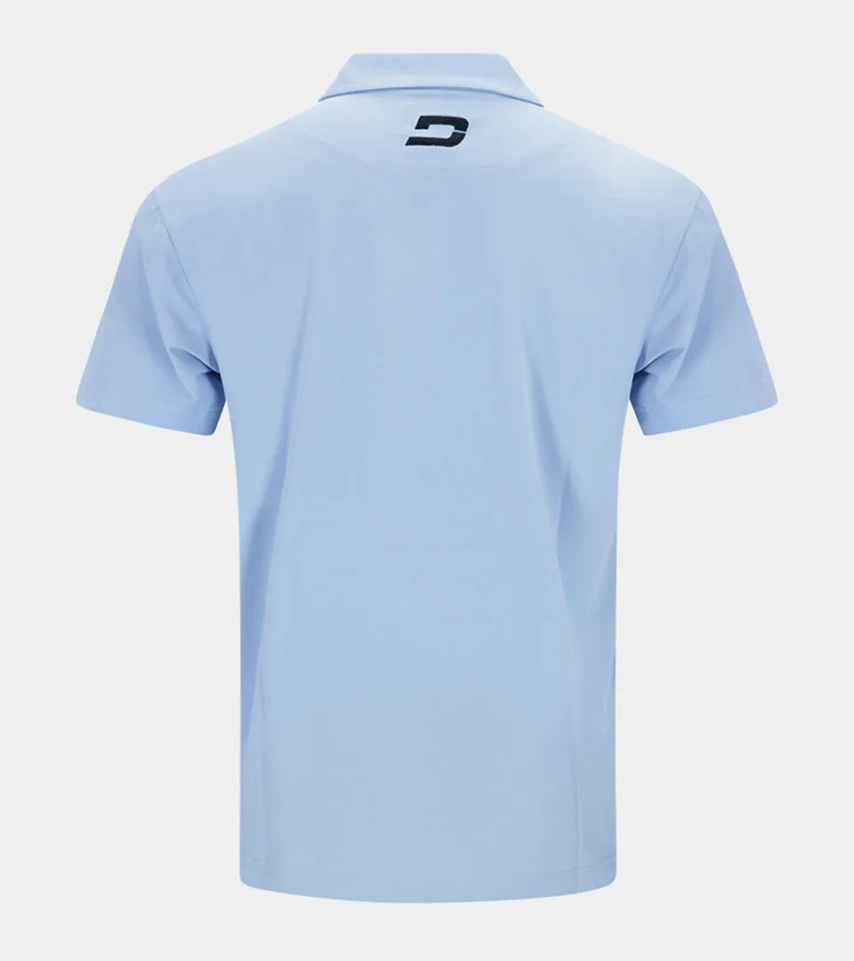 Men's 19th Polo - Soft Blue: Classic and comfortable polo shirt in a soothing soft blue shade.