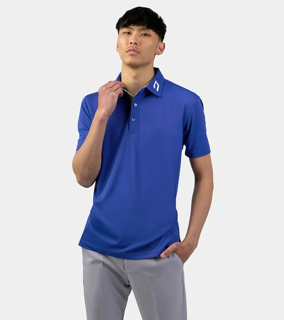 Mens golf tour - blue golf hat.