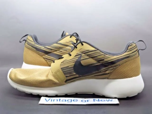 Men's nike roshe run one hyperfuse gold running shoes 636220-701 sz 13