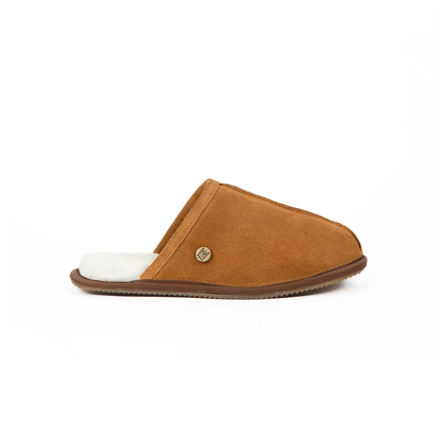 Men's Tan Sheepskin Slippers