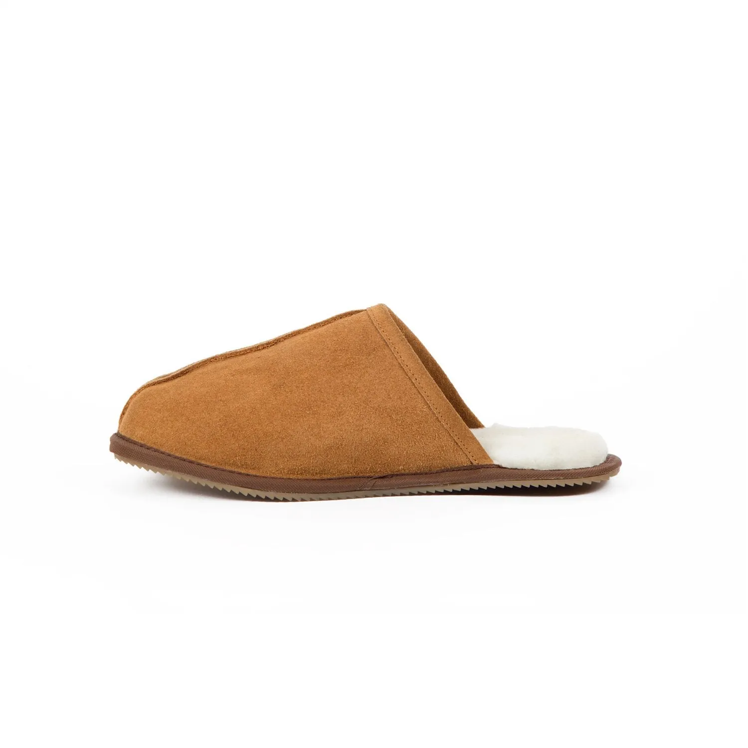 Men's Tan Sheepskin Slippers