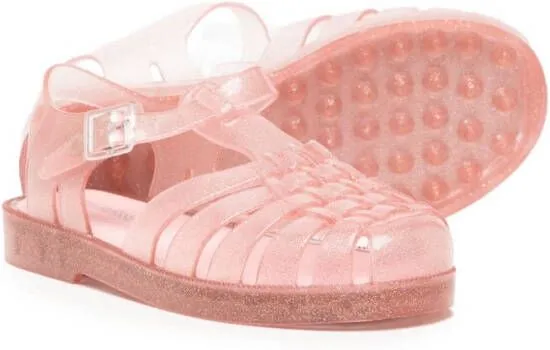 Mini Melissa round-toe buckle-fastening sandals Pink