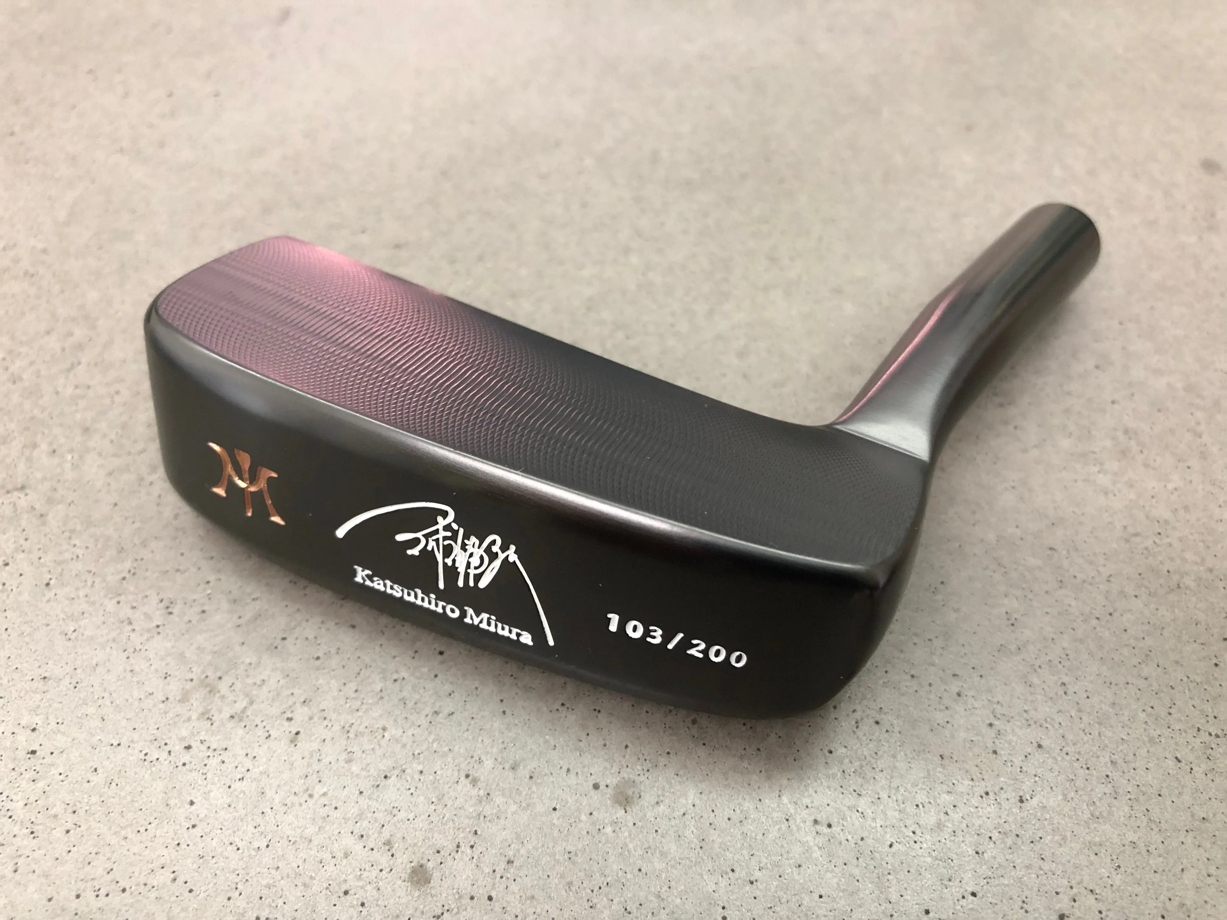 Miura Golf KM-008 Katsuhiro Edition Limited Black Boron Putter - #1 of 200