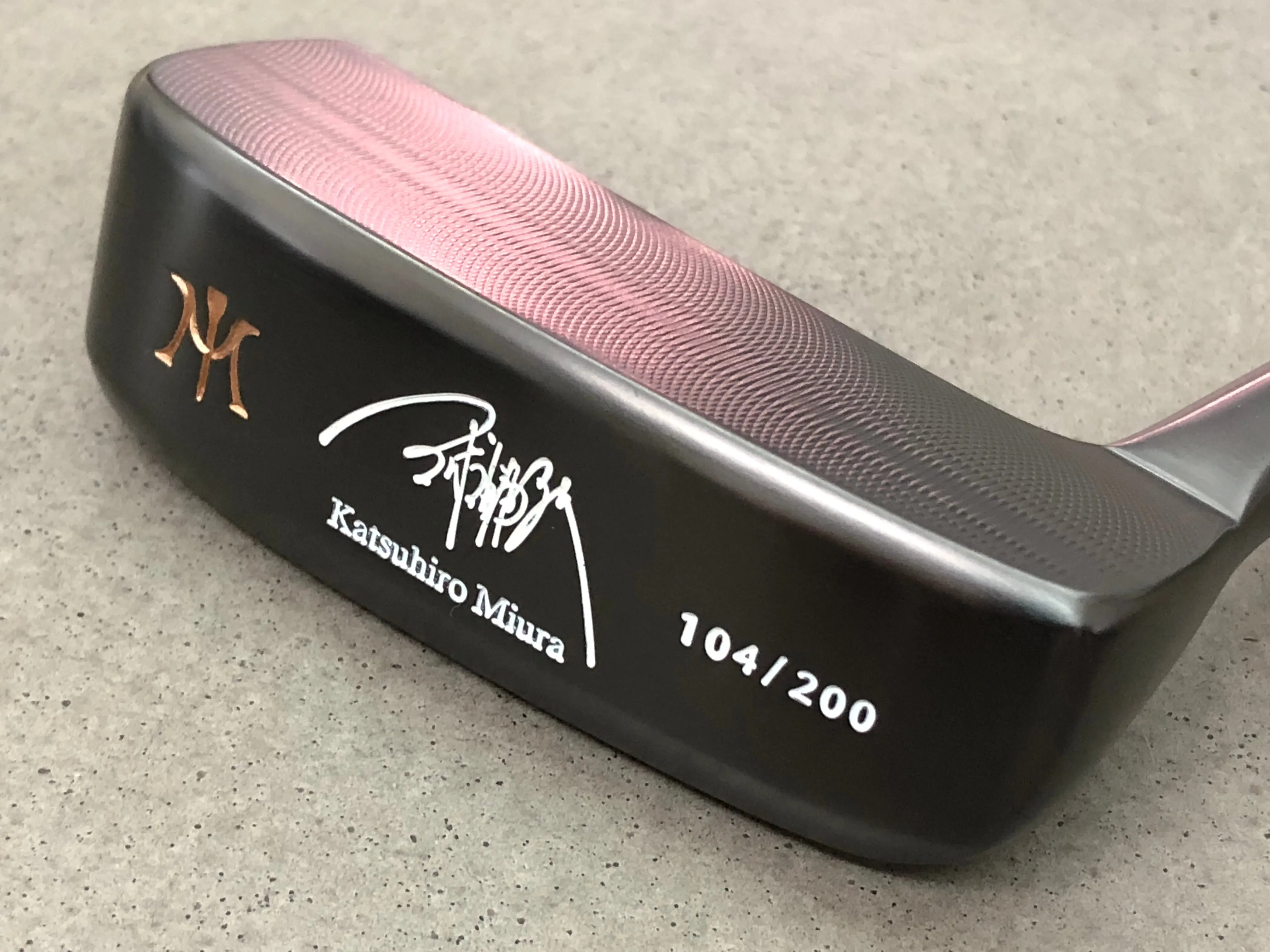 Miura Golf KM-008 Katsuhiro Edition Limited Black Boron Putter - #1 of 200