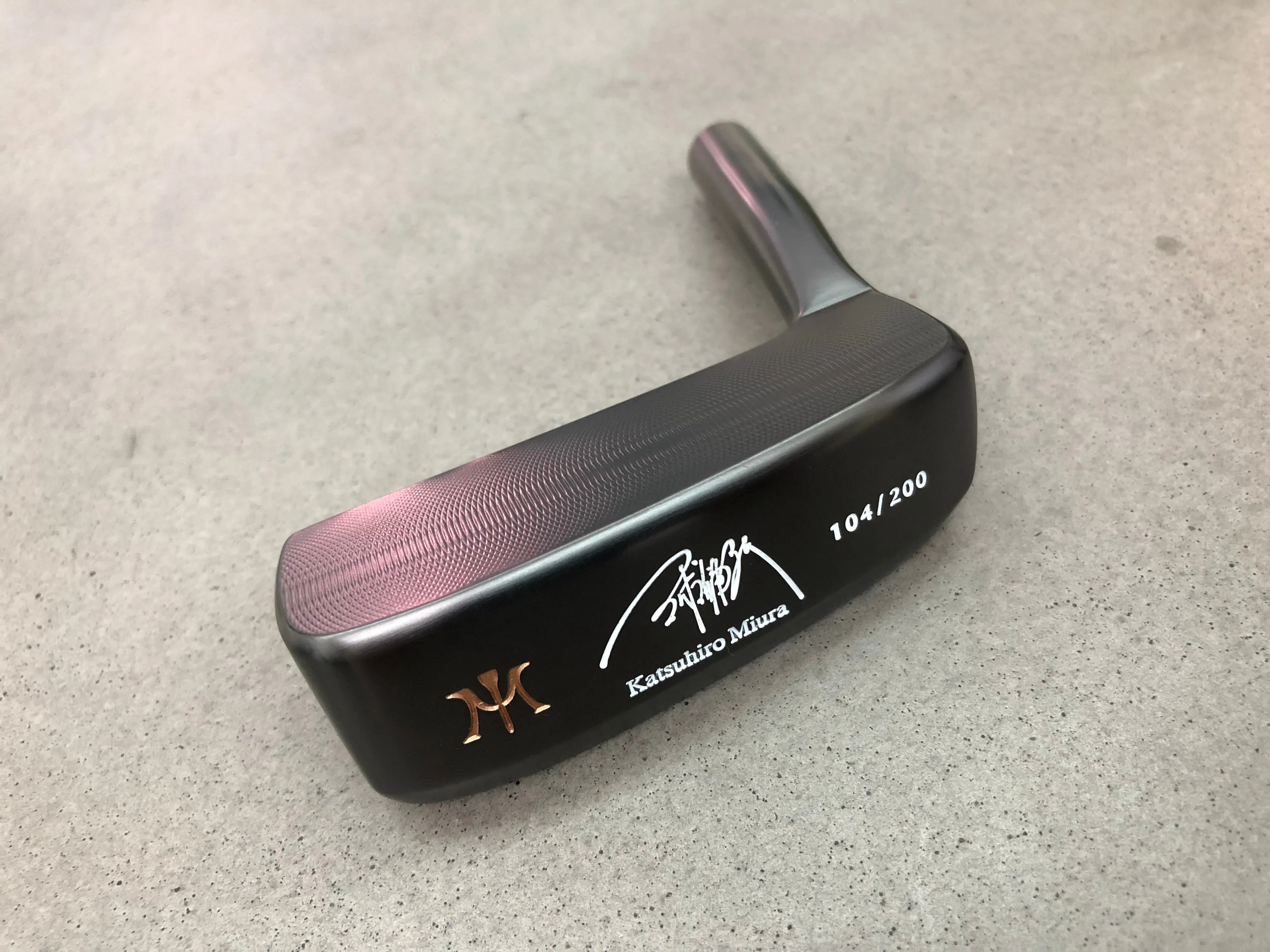 Miura Golf KM-008 Katsuhiro Edition Limited Black Boron Putter - #1 of 200