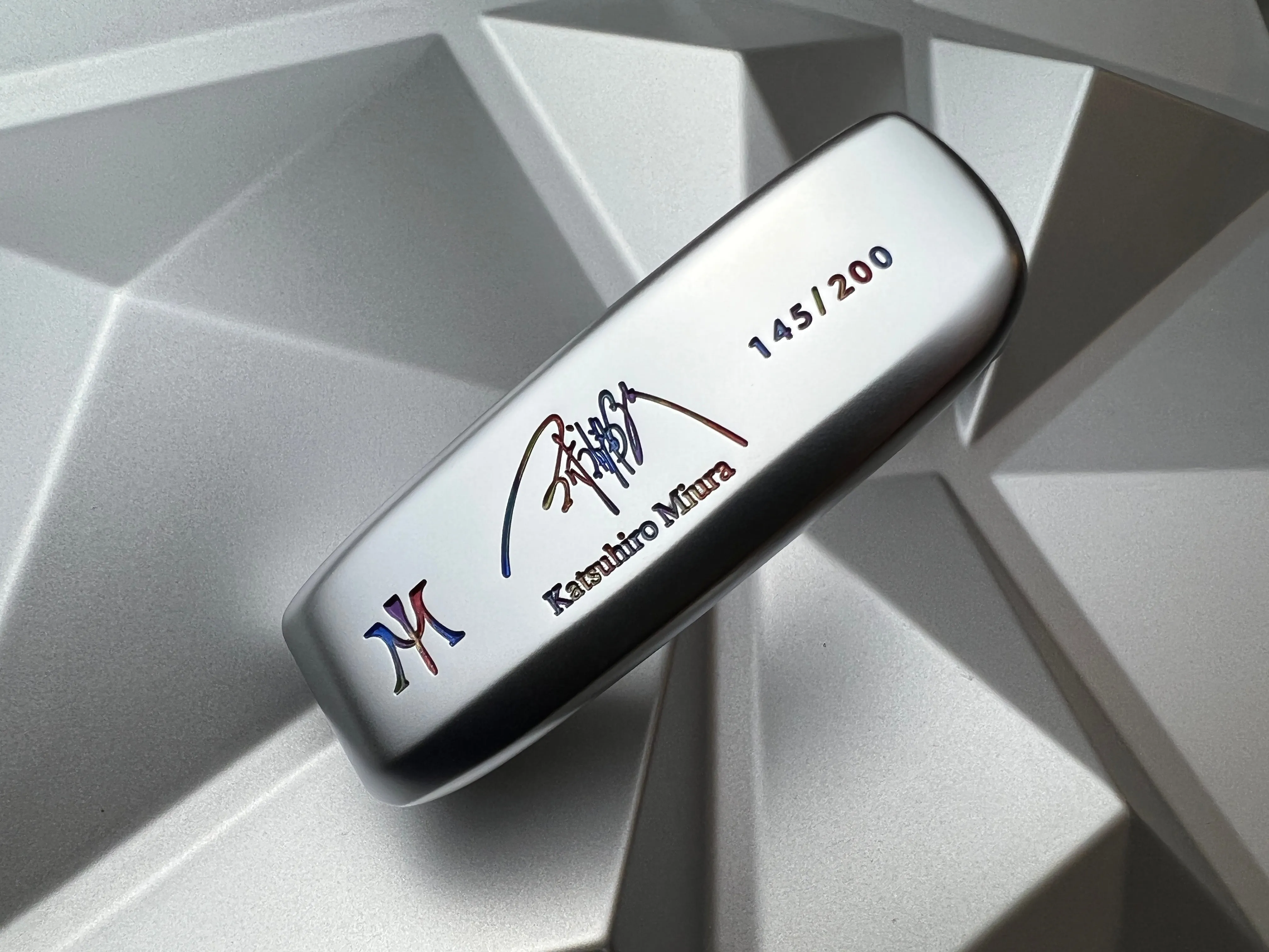 Miura Golf KM-008 Katsuhiro Edition Putter - Limited Edition White Chrome - #145 out of 200