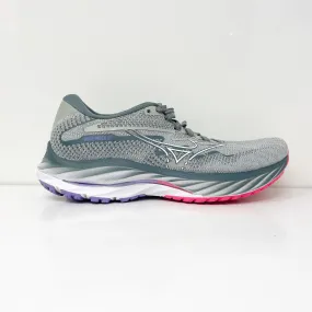 Mizuno Womens Wave Rider 27 411418 5F00 Gray Running Shoes Sneakers Size 7.5