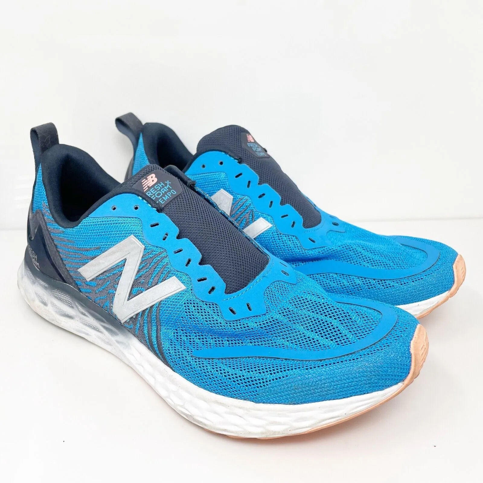 New Balance Mens Fresh Foam Tempo MTMPOBP Blue Running Shoes Sneakers Size 9.5 D