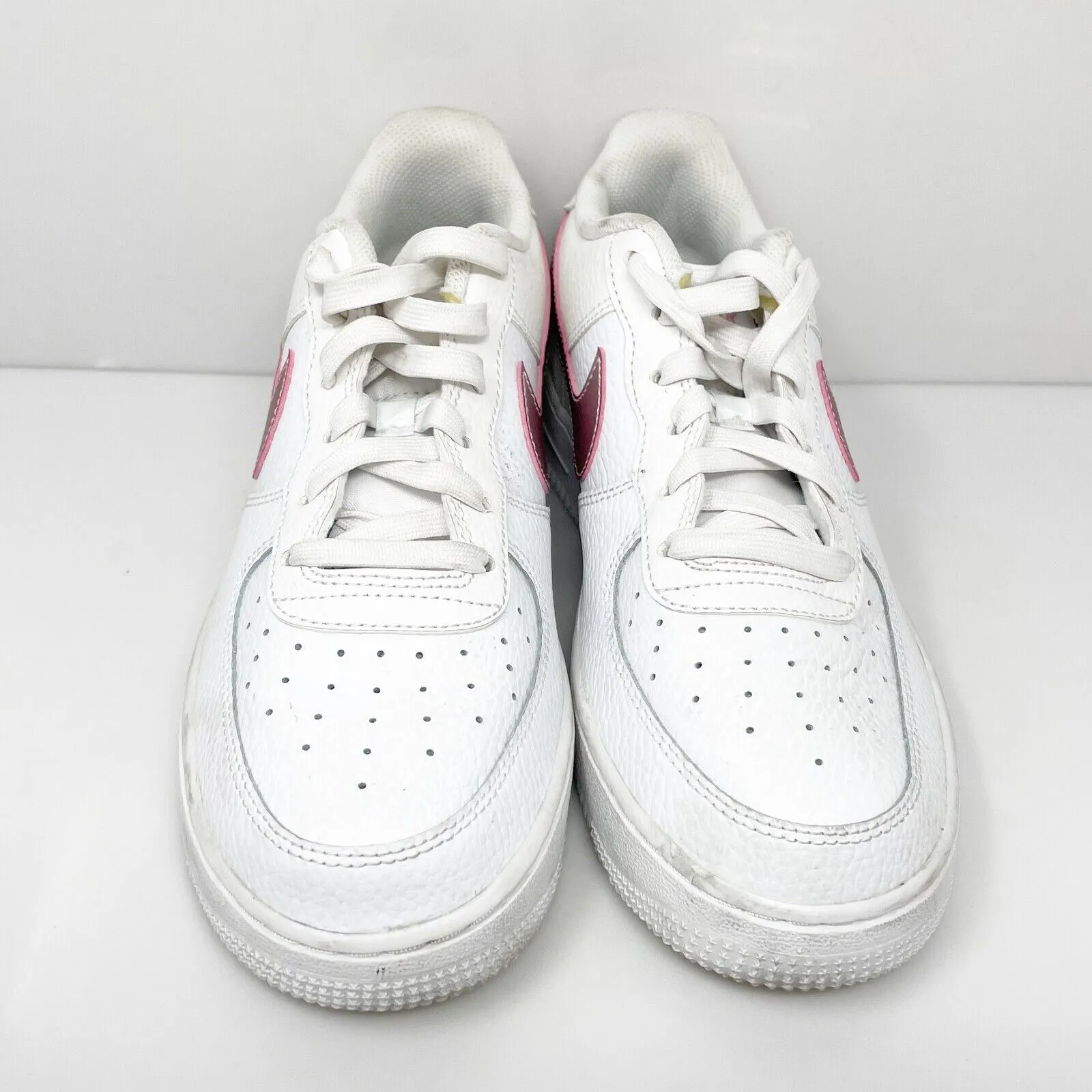 Nike Girls Air Force 1 Low CT3839-104 White Casual Shoes Sneakers Size 6Y