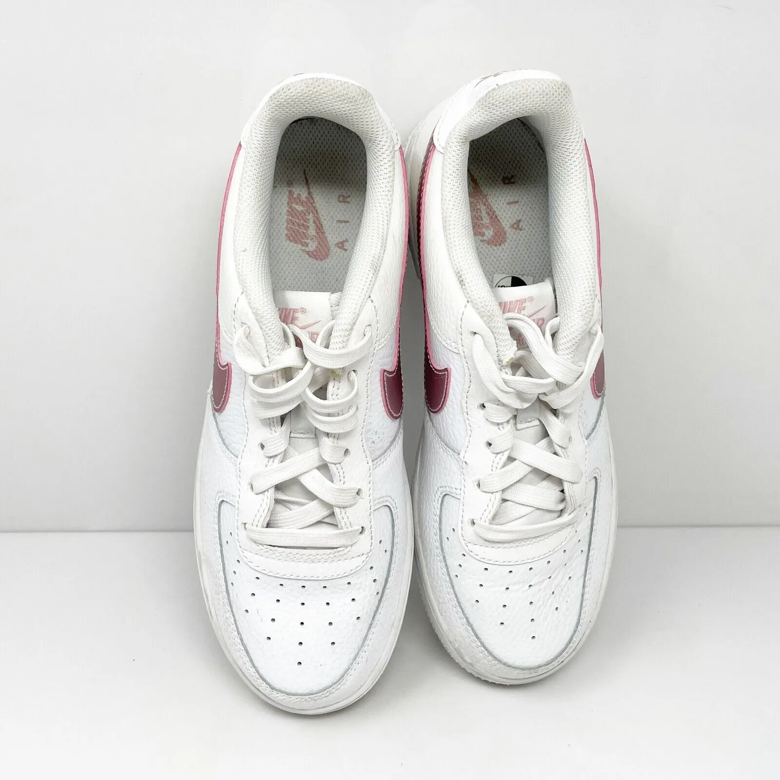 Nike Girls Air Force 1 Low CT3839-104 White Casual Shoes Sneakers Size 6Y