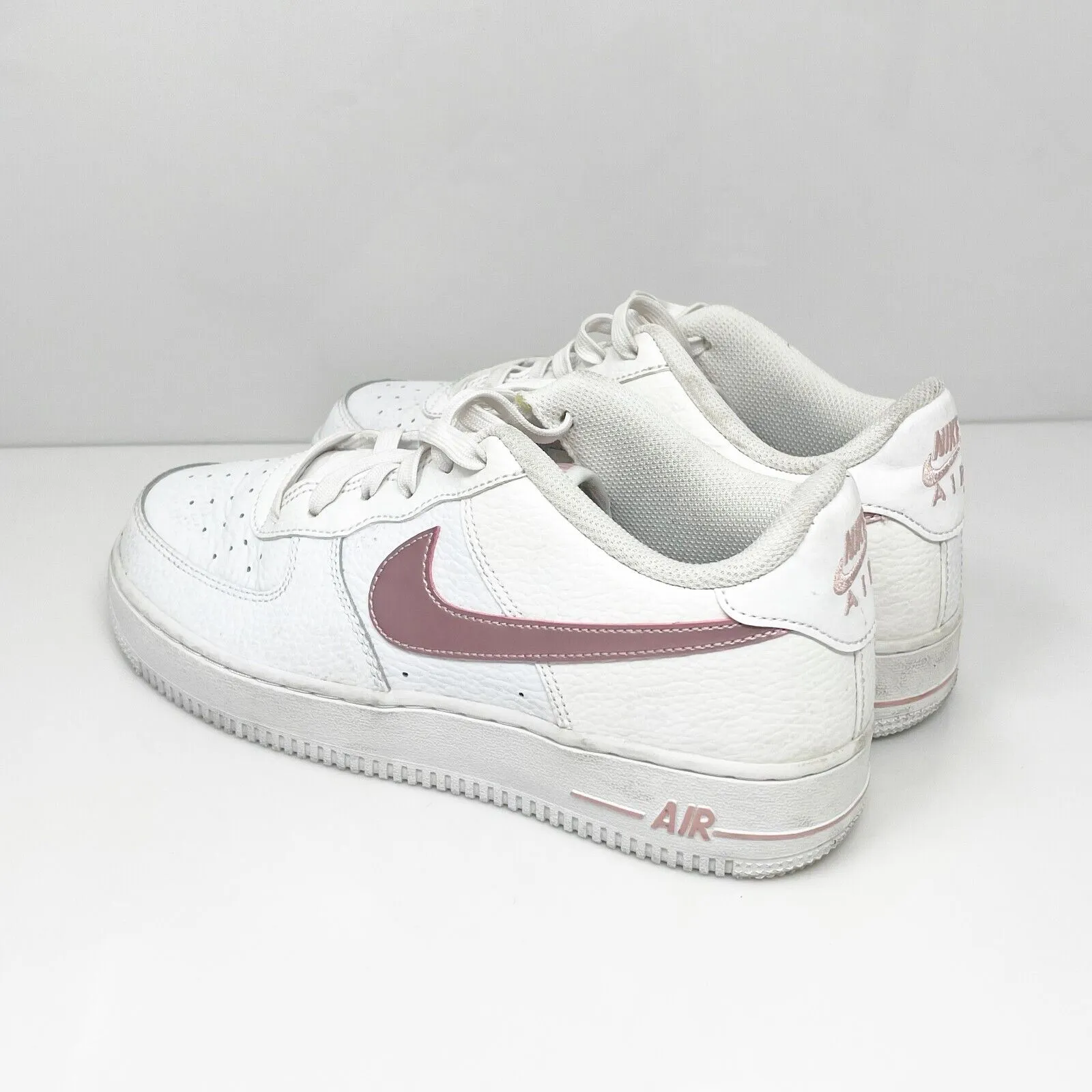 Nike Girls Air Force 1 Low CT3839-104 White Casual Shoes Sneakers Size 6Y