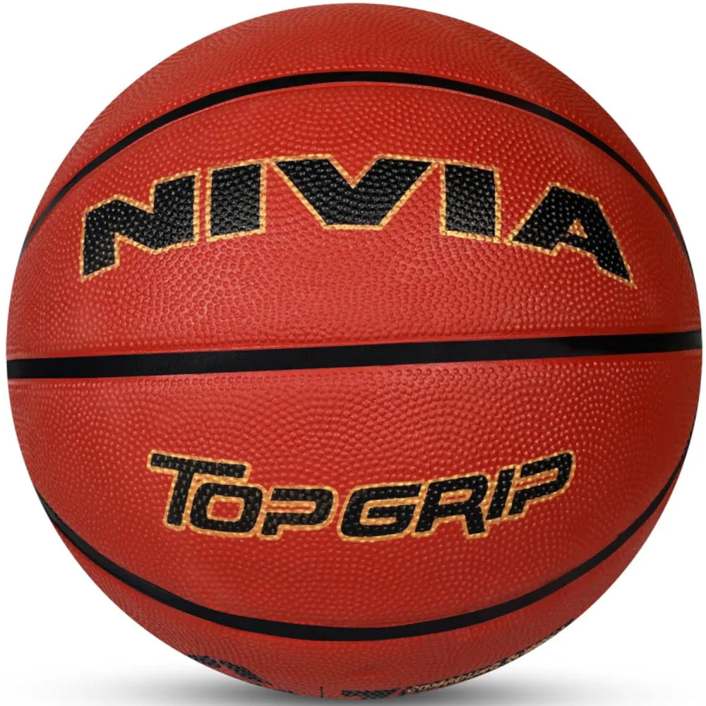 Nivia Brown Top Grip Basketball