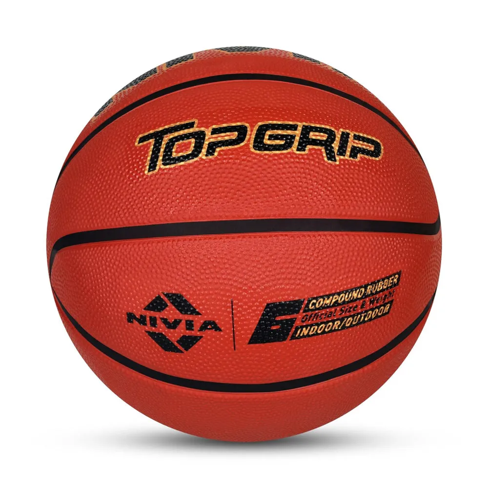 Nivia Brown Top Grip Basketball