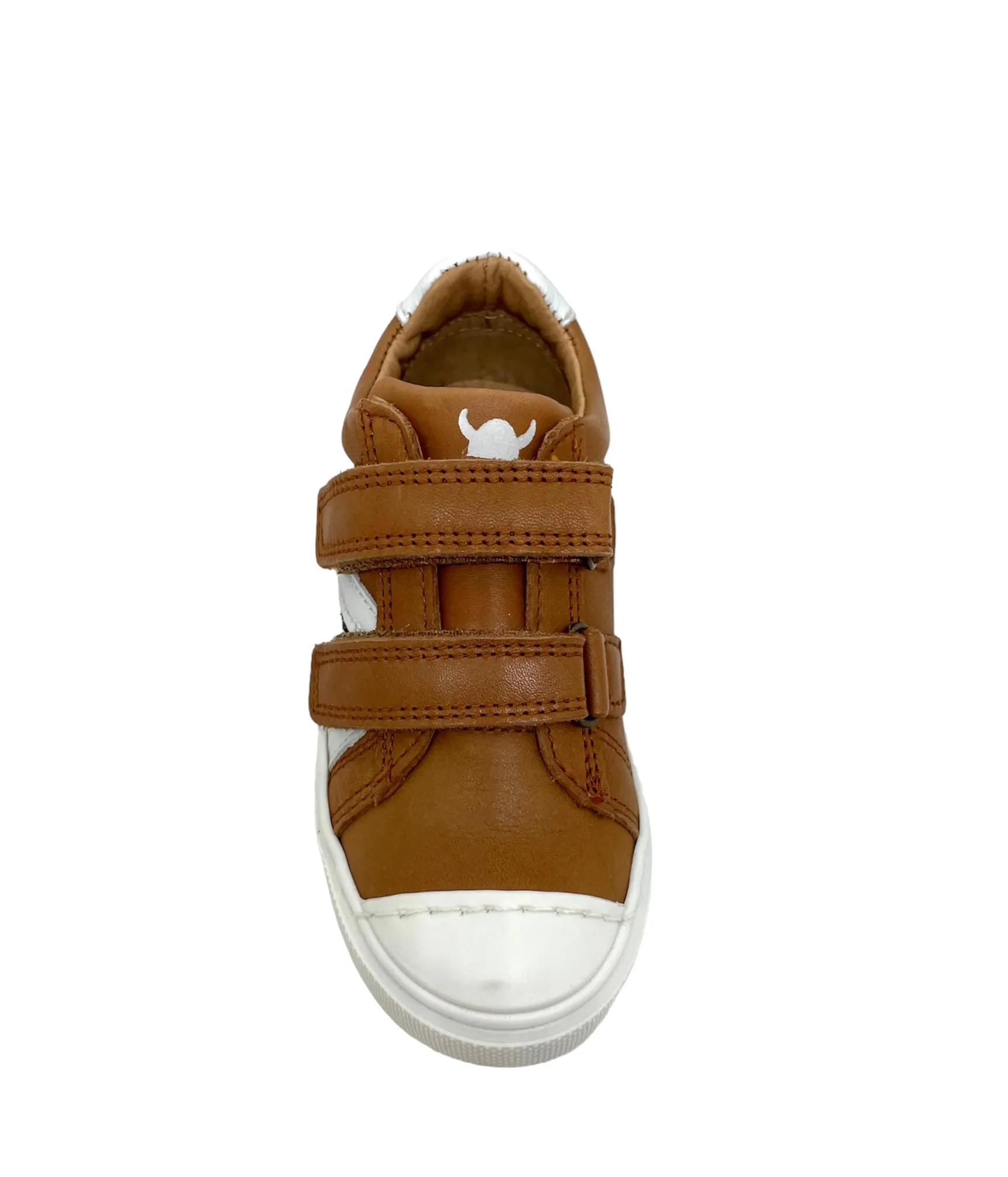 NORVIK SLOV leather cognac basket sneakers