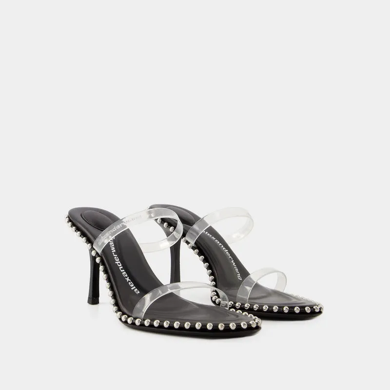 Nova 85 Heels - Alexander Wang - Leather - Black