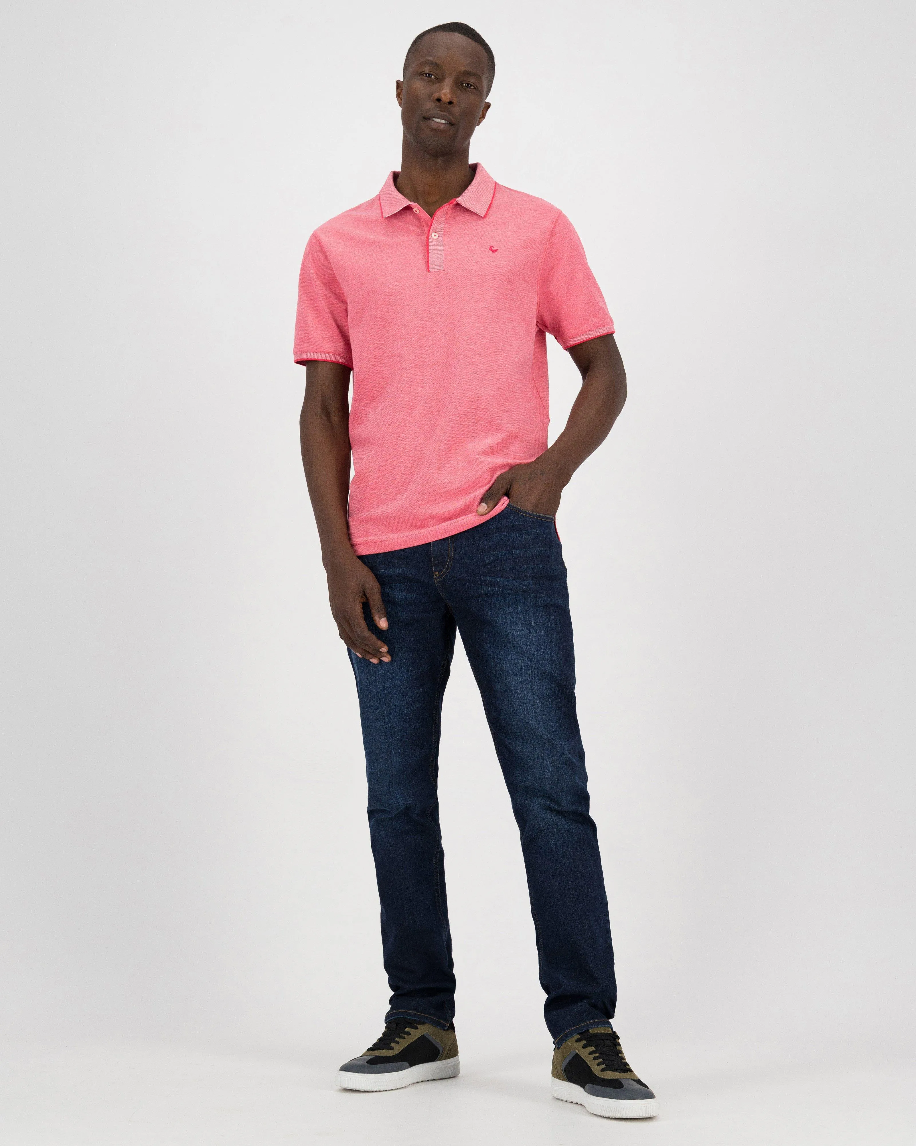 Old Khaki Men's Charlie Relaxed Fit Golfer | Cape Union Mart