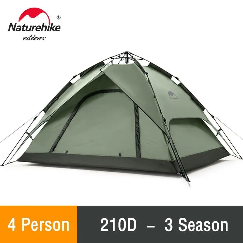 One-touch 3-4 Person Tent for Travel, Festivals, and Sun Shelter