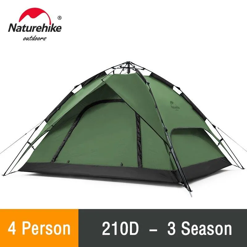 One-touch 3-4 Person Tent for Travel, Festivals, and Sun Shelter