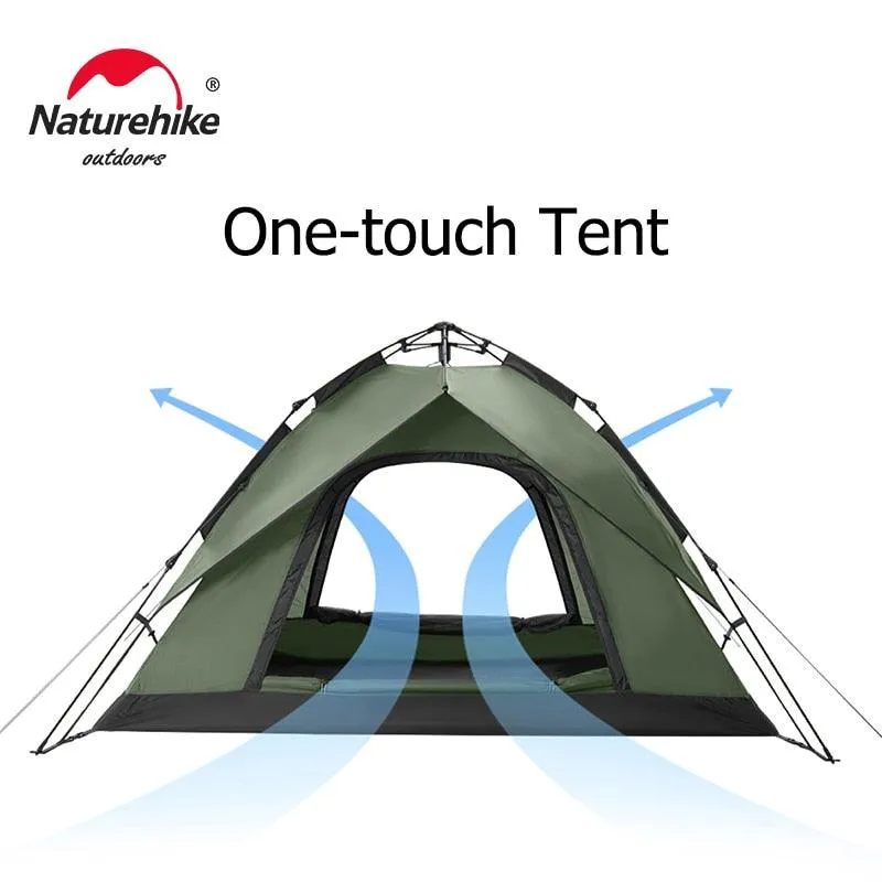 One-touch 3-4 Person Tent for Travel, Festivals, and Sun Shelter