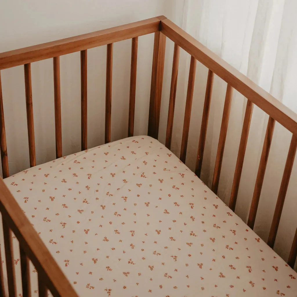 Organic Birch Fitted Cot Sheet by Fox & Fallow