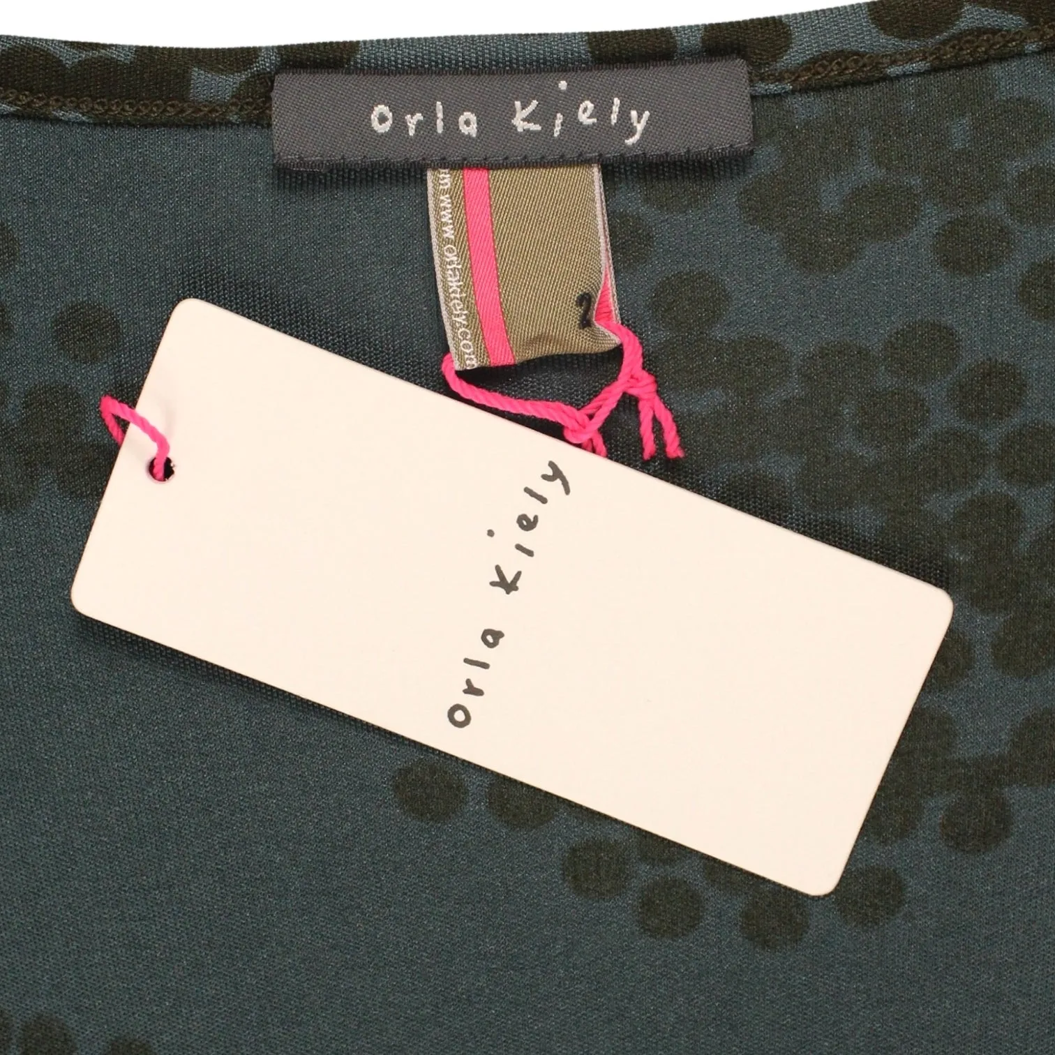 Orla Kiely Grey Rowan Tree Wrap Dress