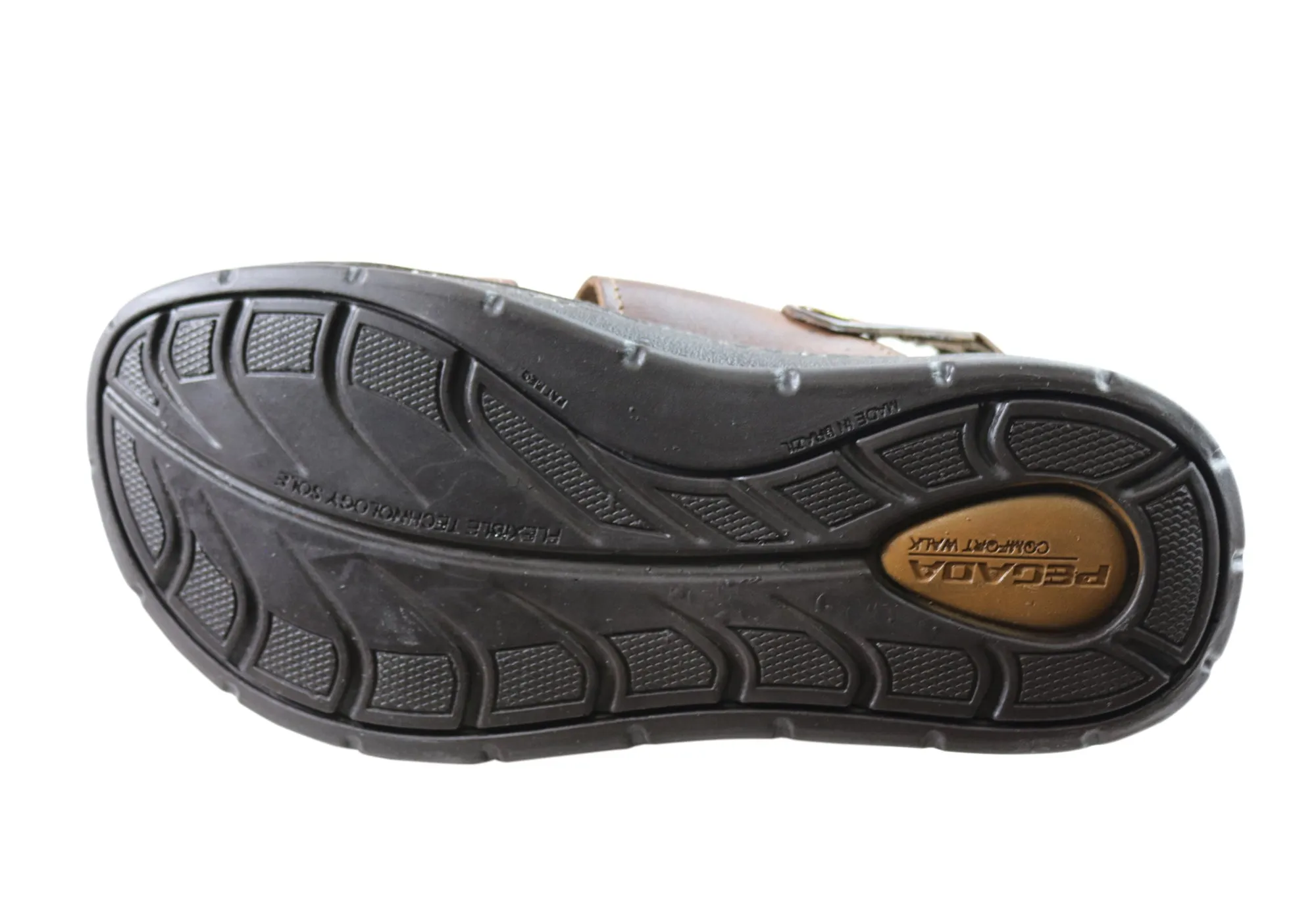 Pegada Cape Mens Leather Comfortable Sandals Made In Brazil