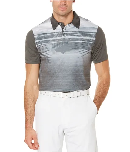 Pga Tour Mens Palm Rugby Polo Shirt