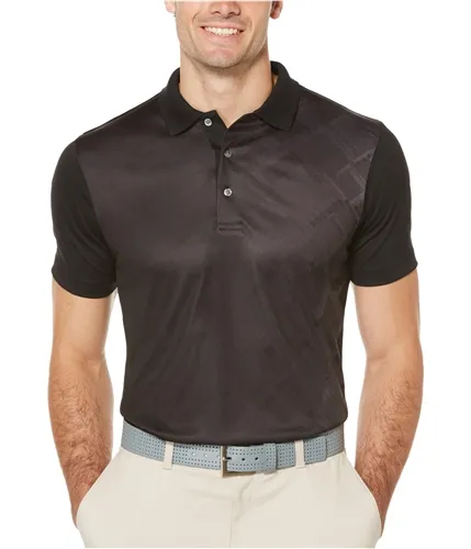 Pga Tour Mens Tech Tile Rugby Polo Shirt