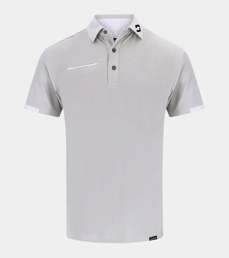 Pocket Polo Grey - Men's Fashion