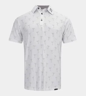 Posh White Skulls Polo