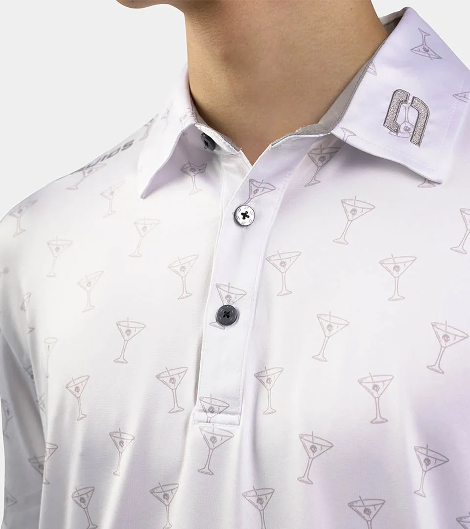 Posh White Skulls Polo