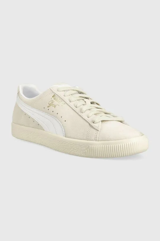 Puma suede sneakers Clyde beige color