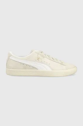 Puma suede sneakers Clyde beige color