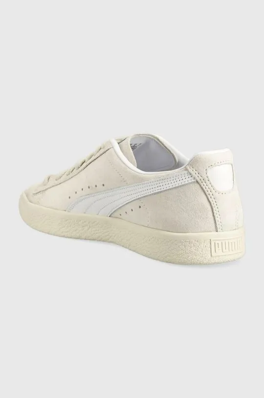 Puma suede sneakers Clyde beige color