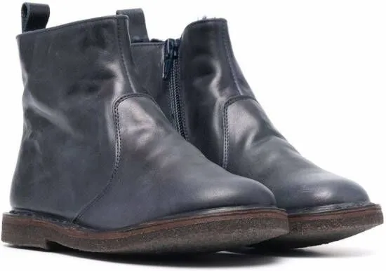 Pèpè zipped ankle boots Blue