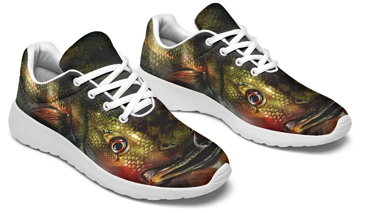 Realistic Poisson Low Top Sneakers, Fishing Humor Gift, Carp Fishing - CHPECA001