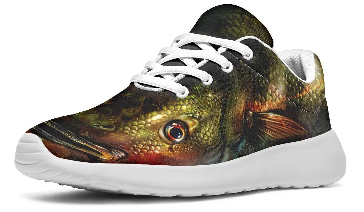 Realistic Poisson Low Top Sneakers, Fishing Humor Gift, Carp Fishing - CHPECA001