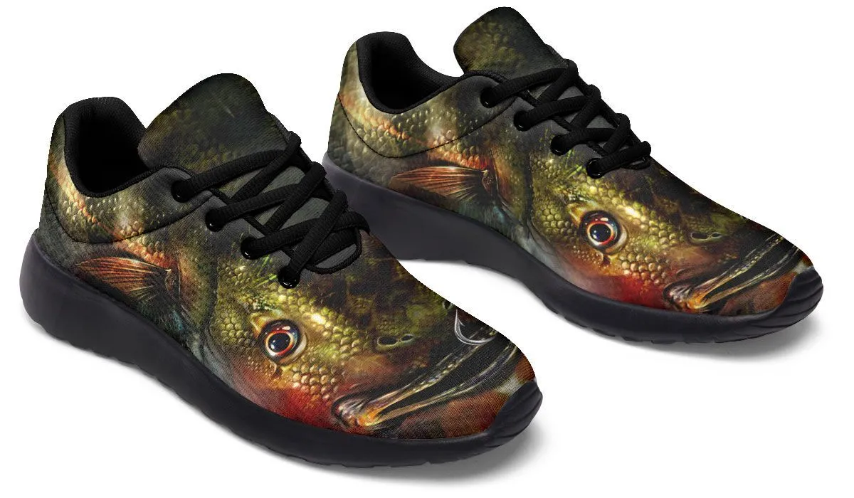 Realistic Poisson Low Top Sneakers, Fishing Humor Gift, Carp Fishing - CHPECA001