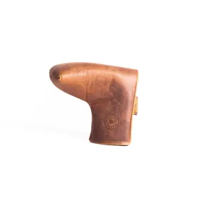 Redan chestnut leather putter cover