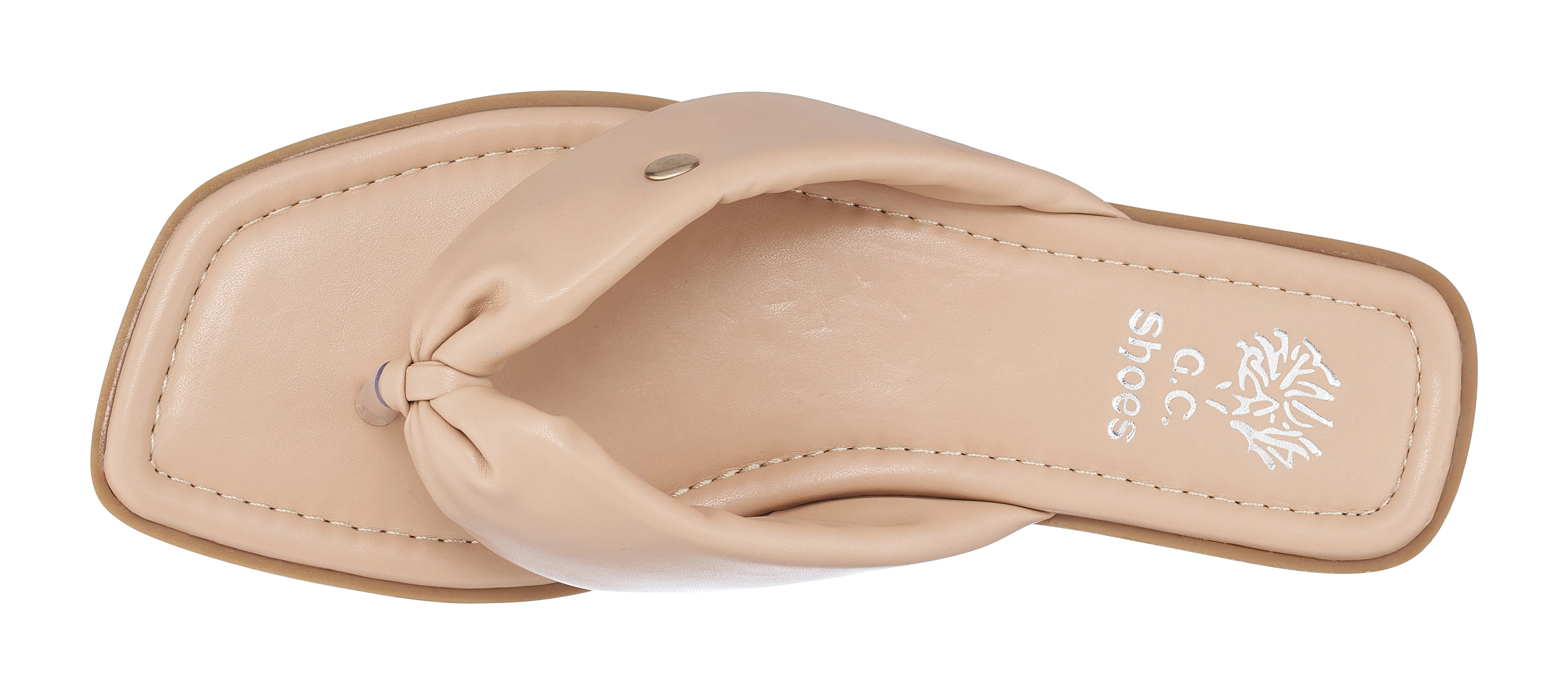 Reid Nude Flat Sandals