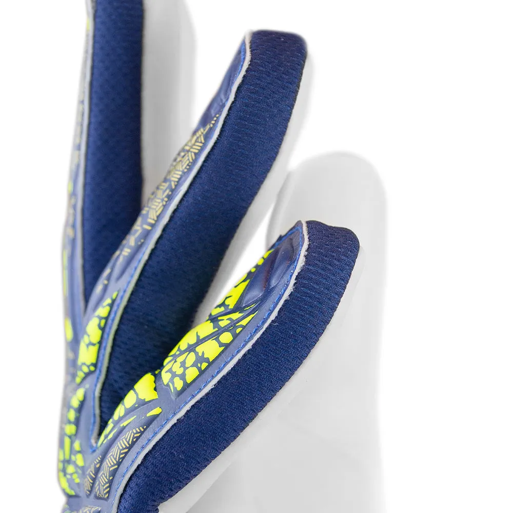 Reusch Junior GK Gloves - Blue/Yellow - Solid Starter.