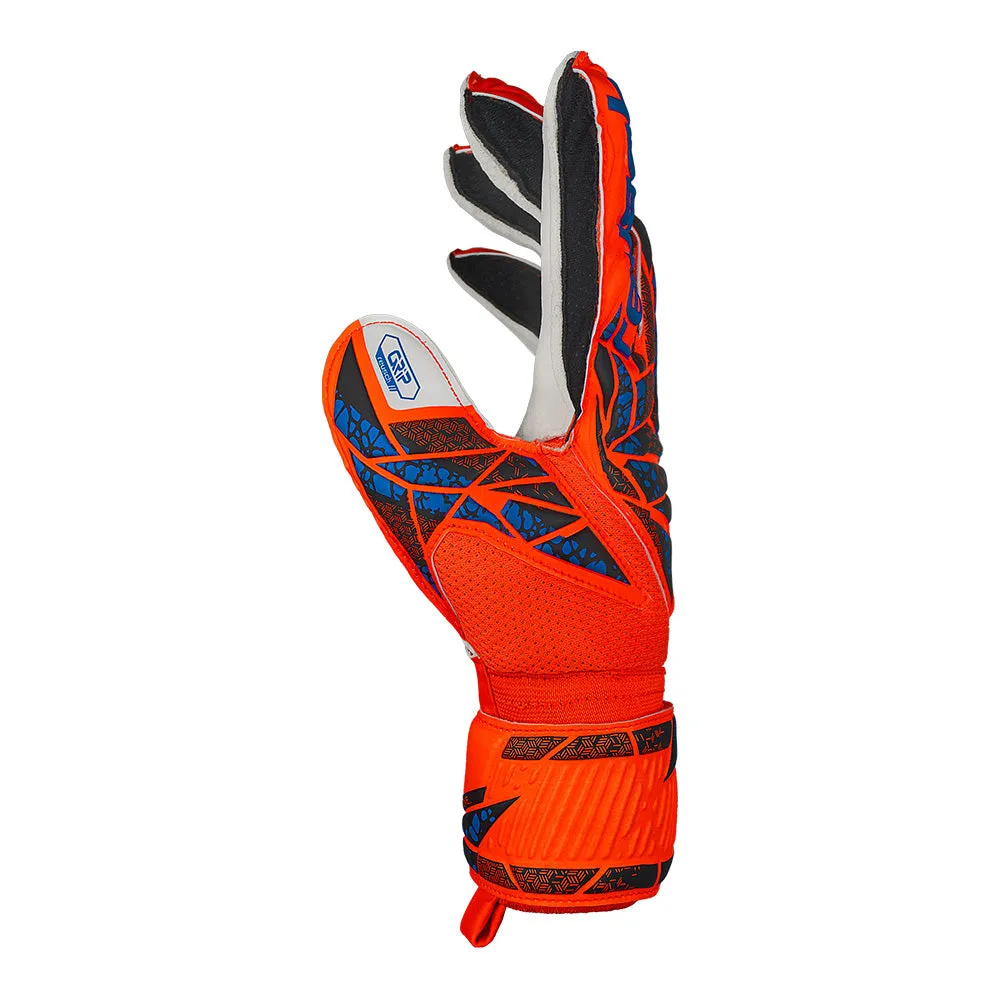 Reusch Junior GK Gloves - Solid Finger Support - Orange/Blue