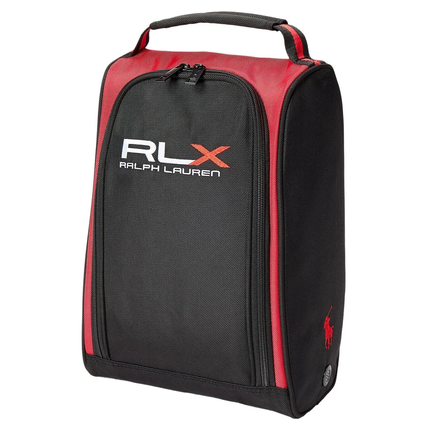 RLX Golf Shoe Bag - Black/Red | 2024