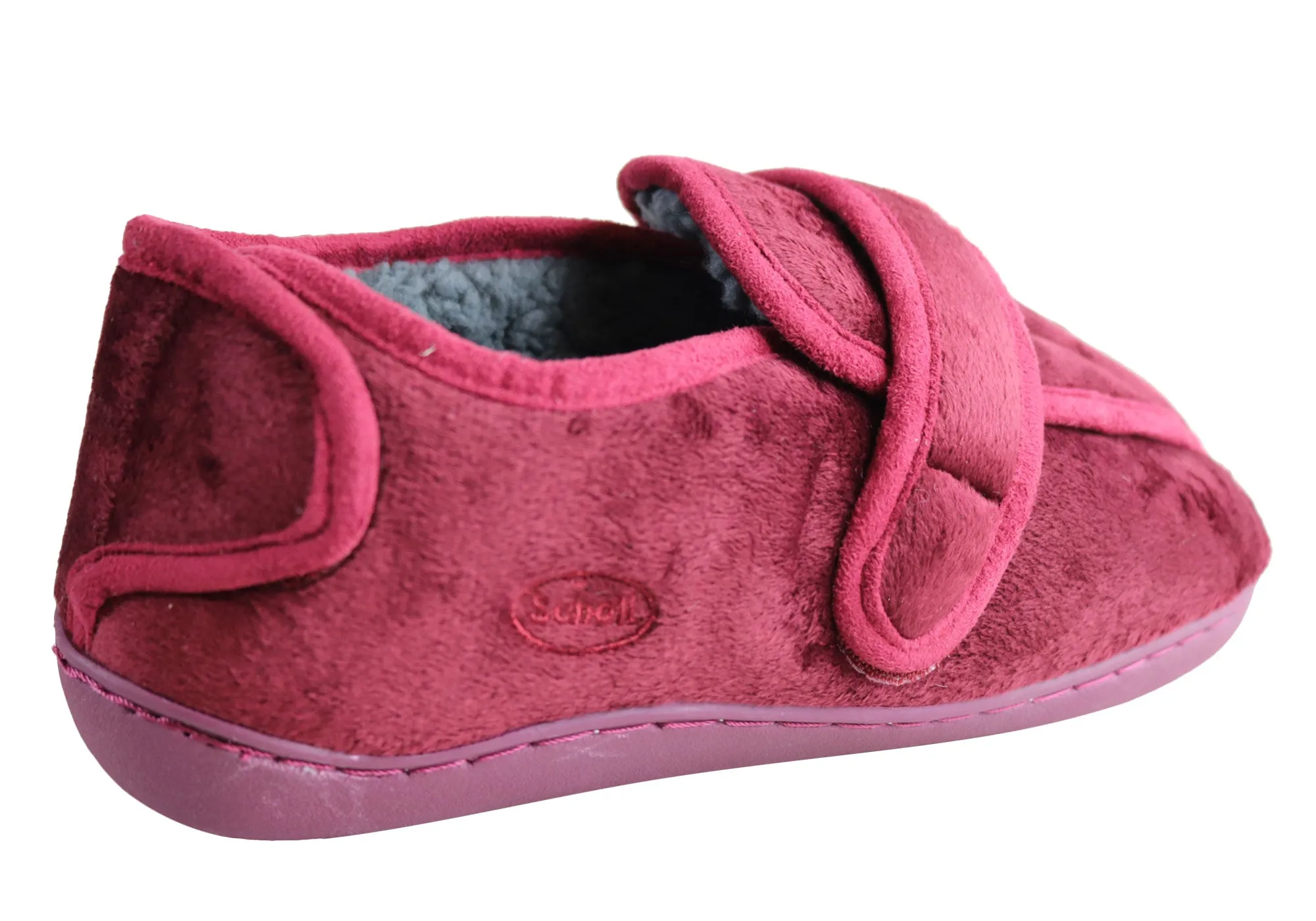 Scholl Orthaheel Easyfit Womens Adjustable Comfortable Indoor Slippers