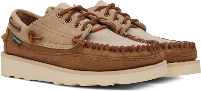 Sebago Tan & Taupe Cayuga Oxfords