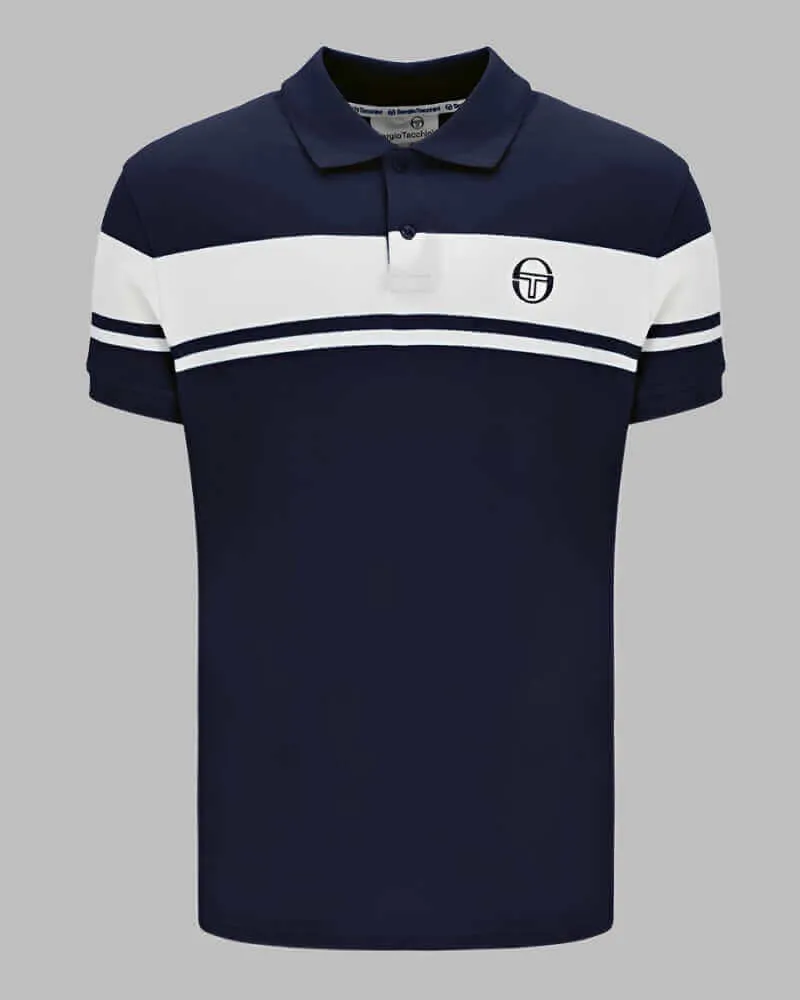 Sergio Tacchini Polo - Maritime Blue-White